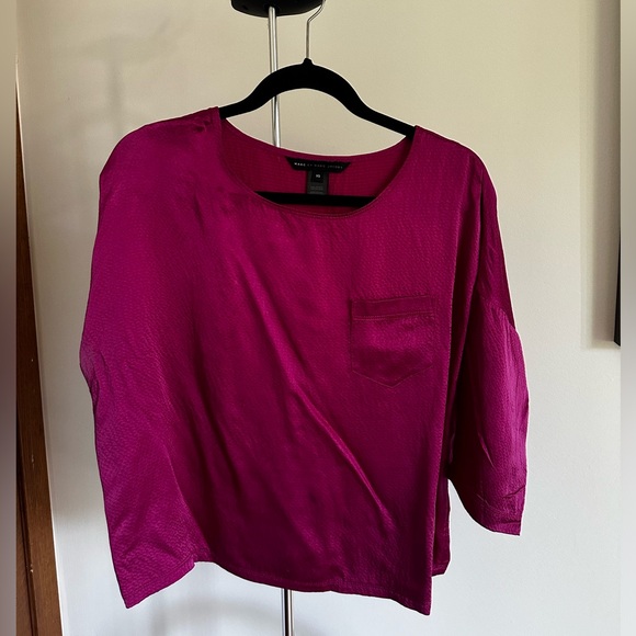 Marc Jacob’s 100% Silk Oversized Blouse Three Quarter Sleeve - Picture 1 of 4